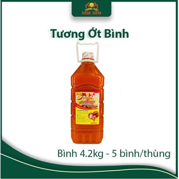 Tương Ớt Bình Pet 4,2kg - Tương Việt Hoa Sen