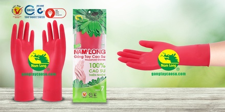 Găng tay cao su Nam Long size Dài XL