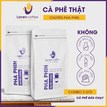 Cà phê PHA PHIN TRUYỀN THÔNG (gu đậm đà) - 100% Robusta nguyên chất - Dạng bột - Laven Coffee