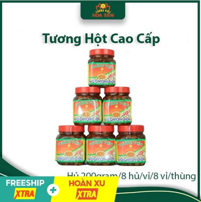 Tương Hột Cao Cấp vỉ/6 hộp-nguyên liệu tự nhiên - Tương Việt Hoa Sen