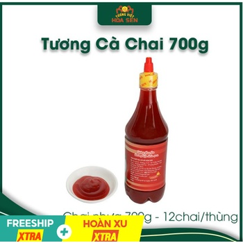Tương Cà Chai 700g - Combo 5 chai - Tương Việt Hoa Sen