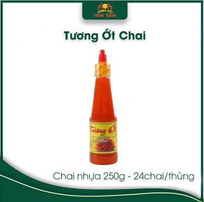 Tương Ớt Chai 250g nguyên liệu tự nhiên - Tương Việt Hoa Sen