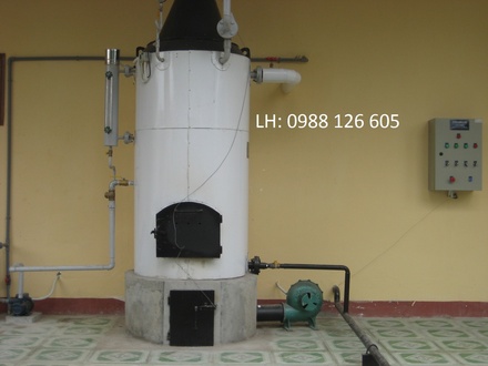 Lò hơi đốt than củi công suất 50kg/h