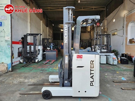 Xe nâng điện đứng lái 1.5 tấn nâng cao 6m Nichiyu FB1R15-80B-600