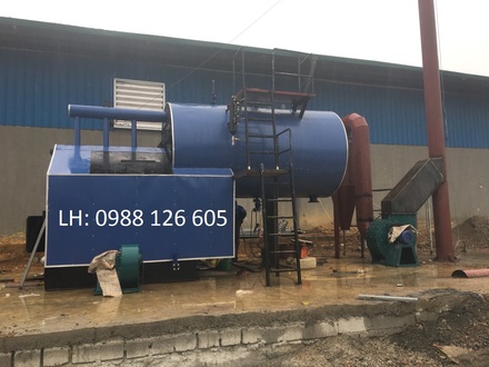 Lò hơi đốt than củi công suất 2 tấn - 2000kg/h