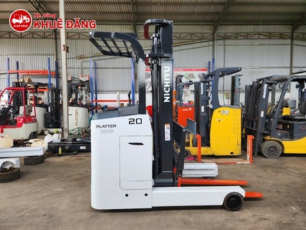 Xe nâng điện 2 tấn đứng lái Nichiyu FBRA20-75-400, nâng cao 4m