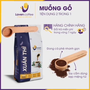 [MUỖNG/THÌA GỖ] kẹp và đo lường cà phê tiện dụng 1 trong 2 – Laven Coffee