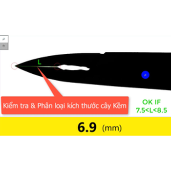 Phần mềm MVS-M10 kiểm tra kích thước bằng hình ảnh