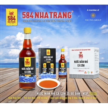 Nước mắm 35 độ đạm 584 Nha Trang chai thuỷ tinh 510ml liên hệ 0901735979