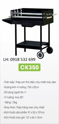 Bếp nướng than hoa CK350 Z117 sản xuất -0918532699