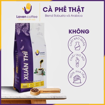 Cà phê Blend Robusta & Arabica Laven Coffee 100% nguyên chất - XUÂN THÌ hương vị độc đáo như thuở xuân thì 500gr