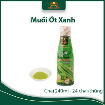Muối Ớt Xanh Chai 240ml - Tương Việt Hoa Sen